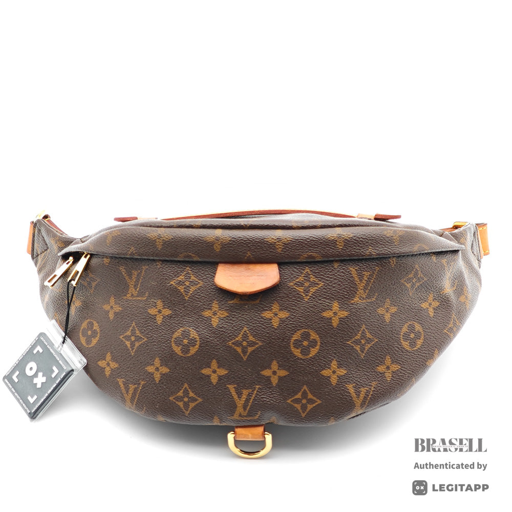 LOUIS VUITTON Bumbag Monogram Canvas Brown Waist Bag M43644 【ImportFeeFREE】
