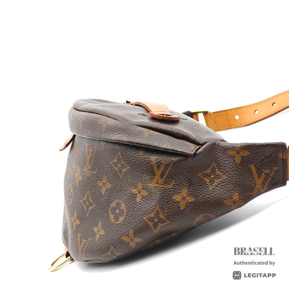 LOUIS VUITTON Bumbag Monogram Canvas Brown Waist Bag M43644 【ImportFeeFREE】