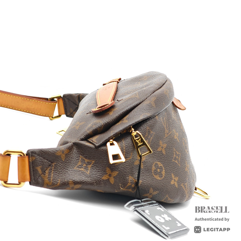 LOUIS VUITTON Bumbag Monogram Canvas Brown Waist Bag M43644 【ImportFeeFREE】