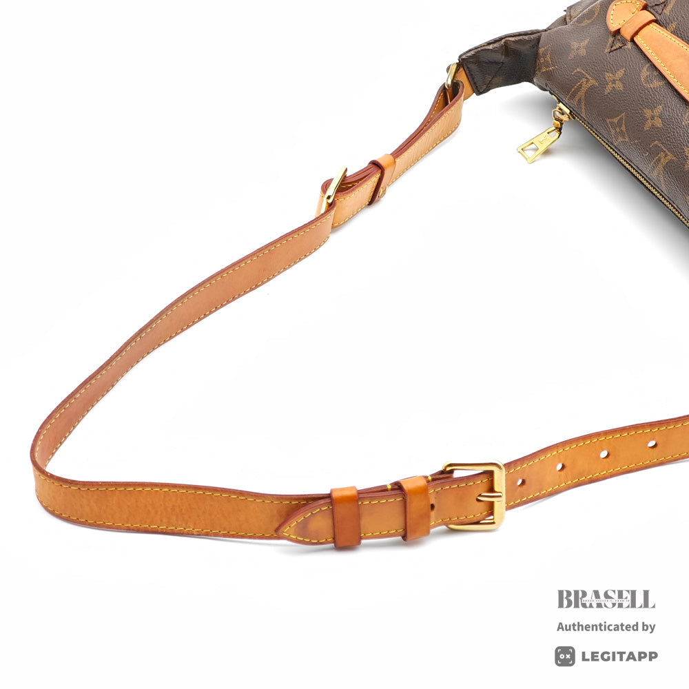 LOUIS VUITTON Bumbag Monogram Canvas Brown Waist Bag M43644 【ImportFeeFREE】