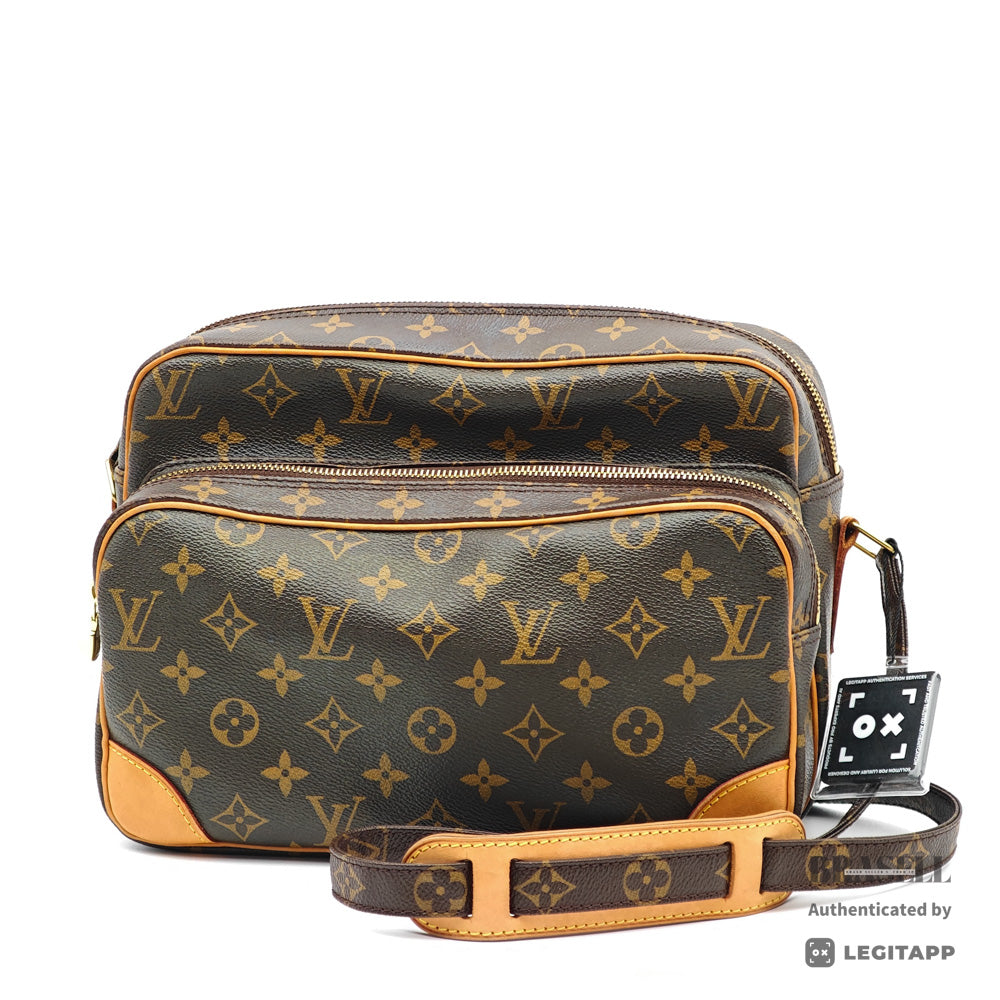 LOUIS VUITTON Nile Monogram Canvas Brown Shoulder Bag M45244 【ImportFeeFREE】