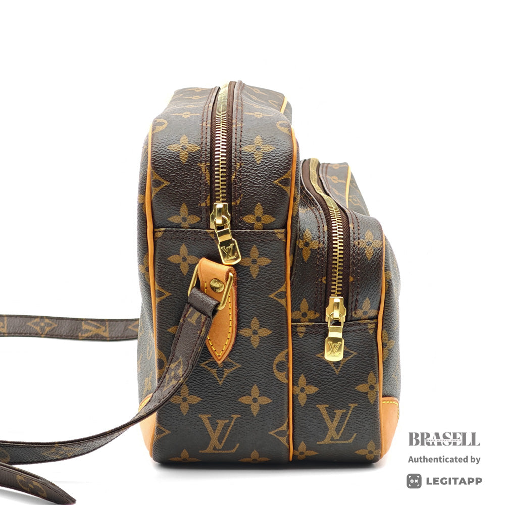 LOUIS VUITTON Nile Monogram Canvas Brown Shoulder Bag M45244 【ImportFeeFREE】
