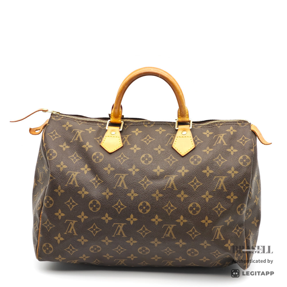LOUIS VUITTON Speedy 35 Monogram Canvas Brown Hand Bag M41524 【ImportFeeFREE】