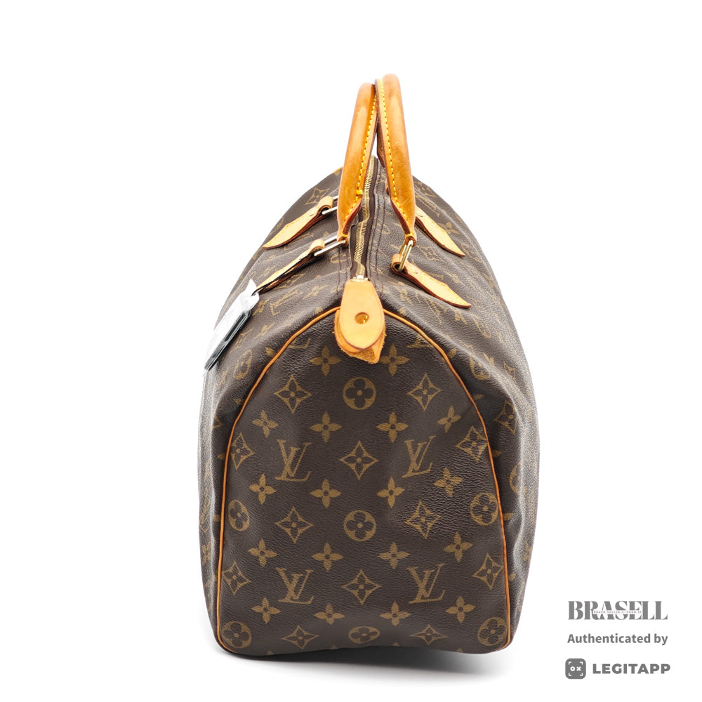 LOUIS VUITTON Speedy 35 Monogram Canvas Brown Hand Bag M41524 【ImportFeeFREE】