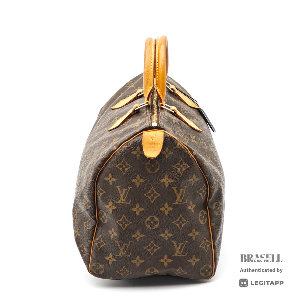 LOUIS VUITTON Speedy 35 Monogram Canvas Brown Hand Bag M41524 【ImportFeeFREE】
