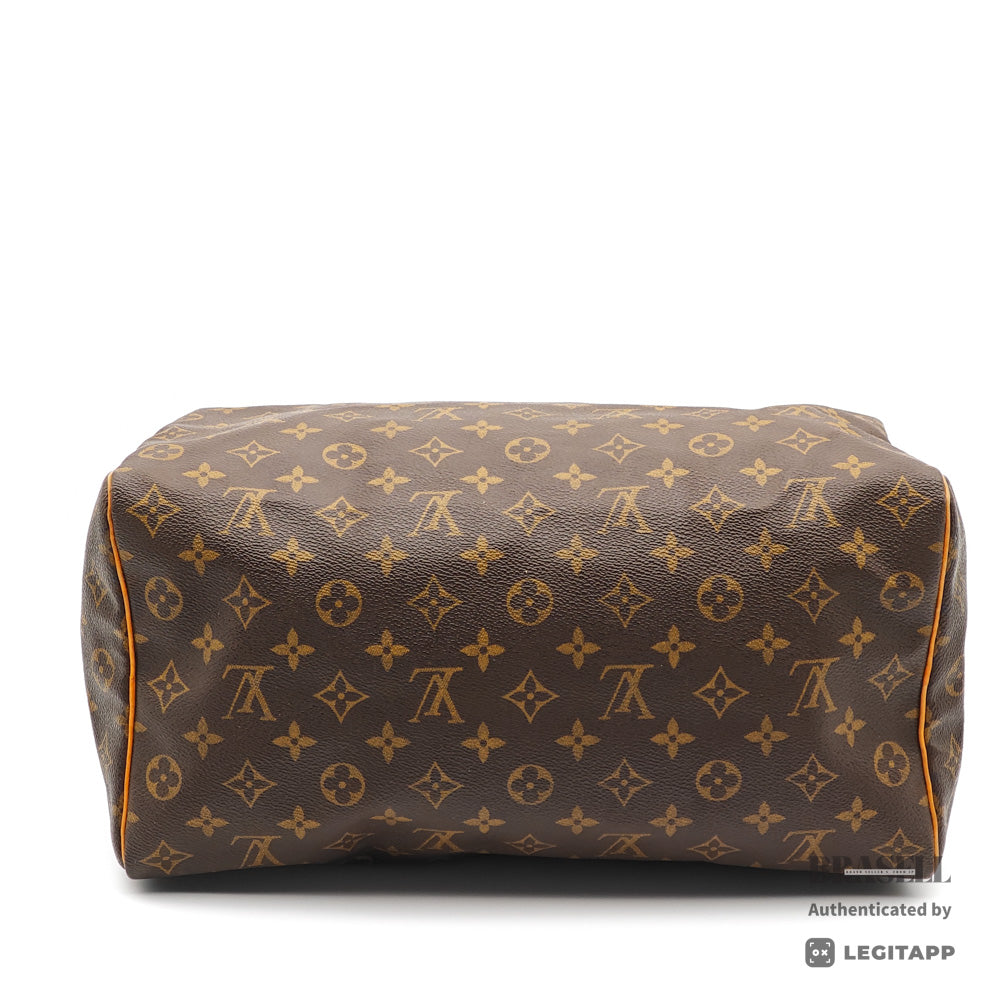 LOUIS VUITTON Speedy 35 Monogram Canvas Brown Hand Bag M41524 【ImportFeeFREE】