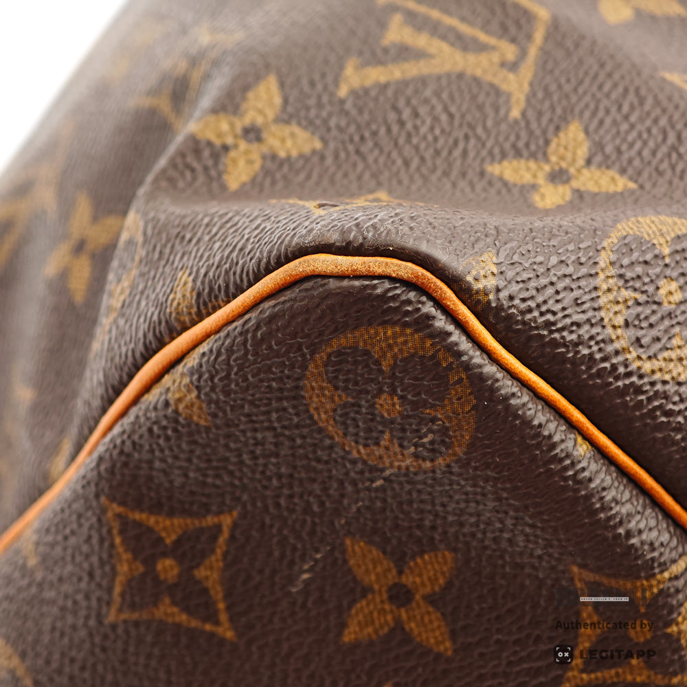 LOUIS VUITTON Speedy 35 Monogram Canvas Brown Hand Bag M41524 【ImportFeeFREE】