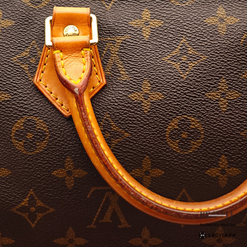 LOUIS VUITTON Speedy 35 Monogram Canvas Brown Hand Bag M41524 【ImportFeeFREE】