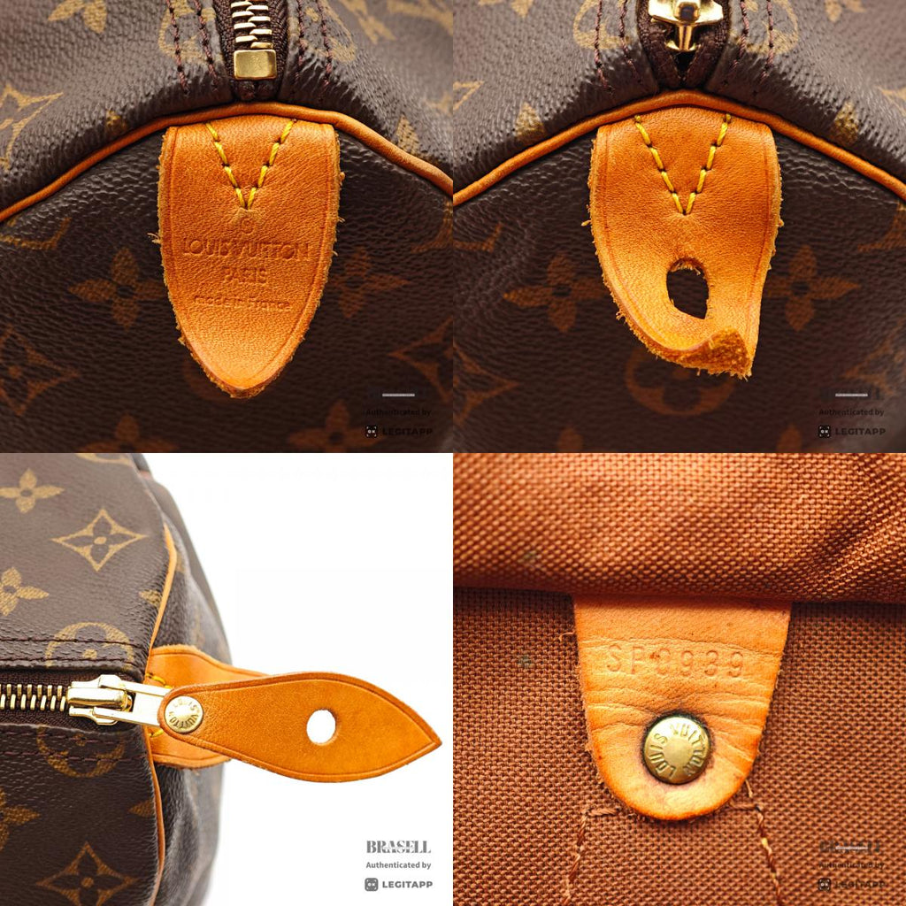 LOUIS VUITTON Speedy 35 Monogram Canvas Brown Hand Bag M41524 【ImportFeeFREE】