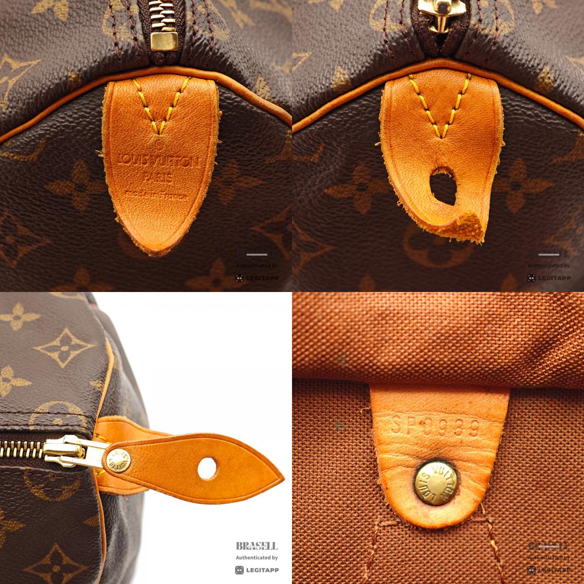 LOUIS VUITTON Speedy 35 Monogram Canvas Brown Hand Bag M41524 【ImportFeeFREE】