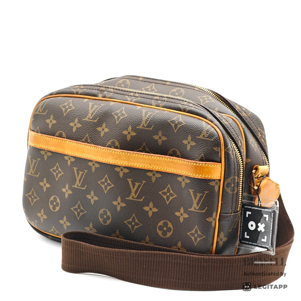 LOUIS VUITTON Reporter PM Monogram Canvas Shoulder Bag M45254 【ImportFeeFREE】