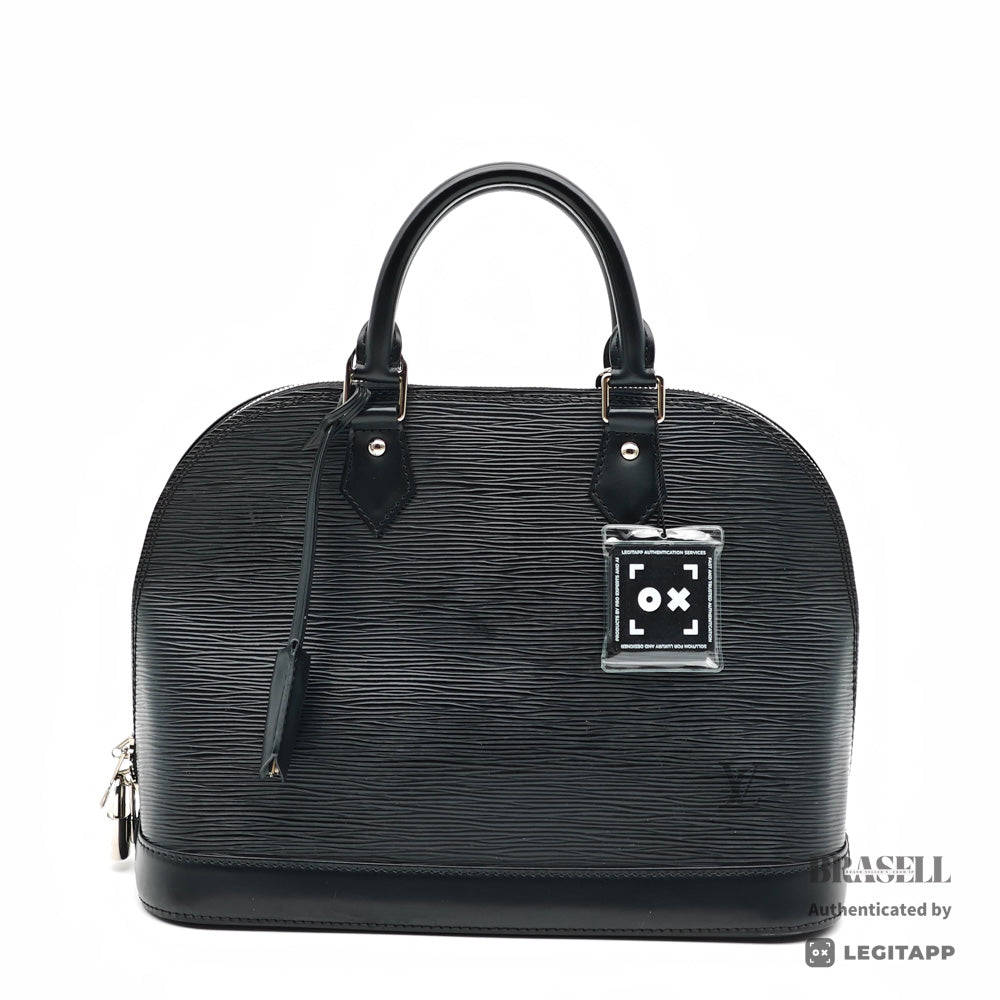 LOUIS VUITTON Alma PM Epi Leather Black Hand Bag M52142 【ImportFeeFREE】