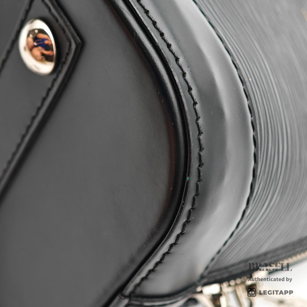 LOUIS VUITTON Alma PM Epi Leather Black Hand Bag M52142 【ImportFeeFREE】