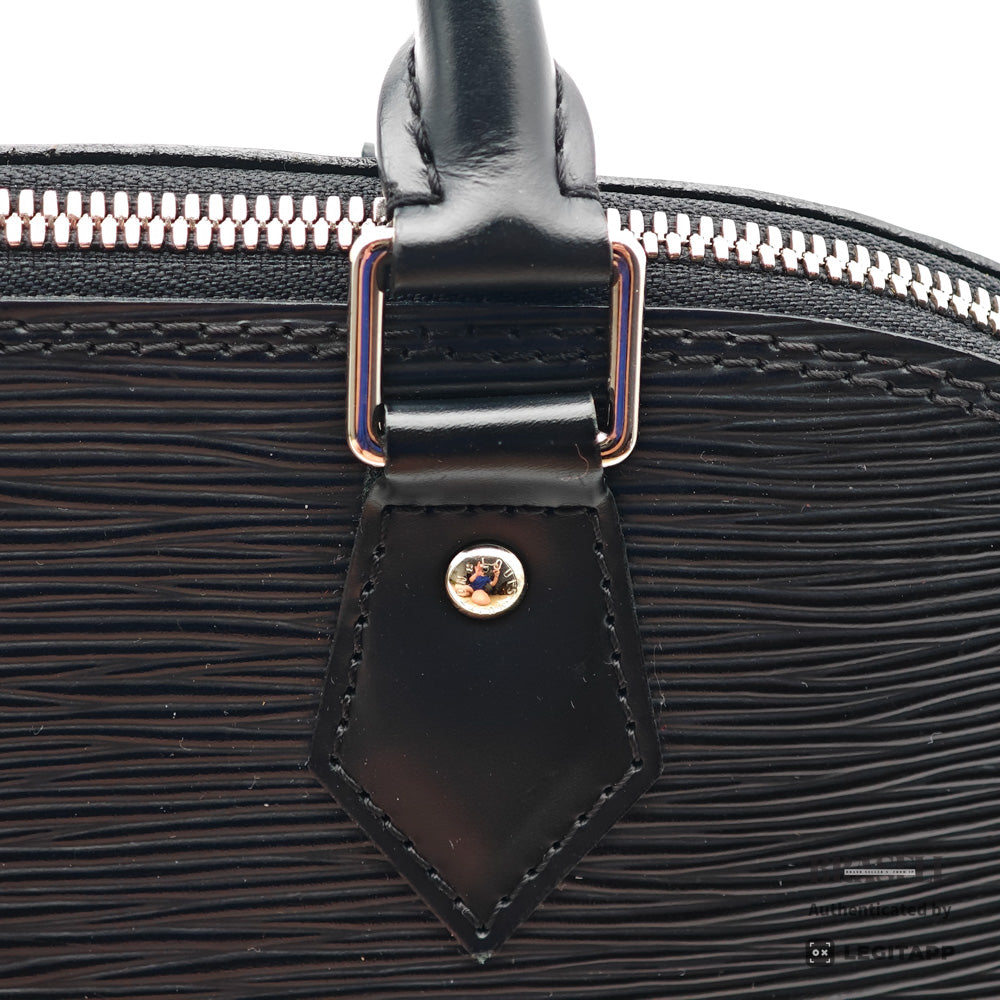 LOUIS VUITTON Alma PM Epi Leather Black Hand Bag M52142 【ImportFeeFREE】