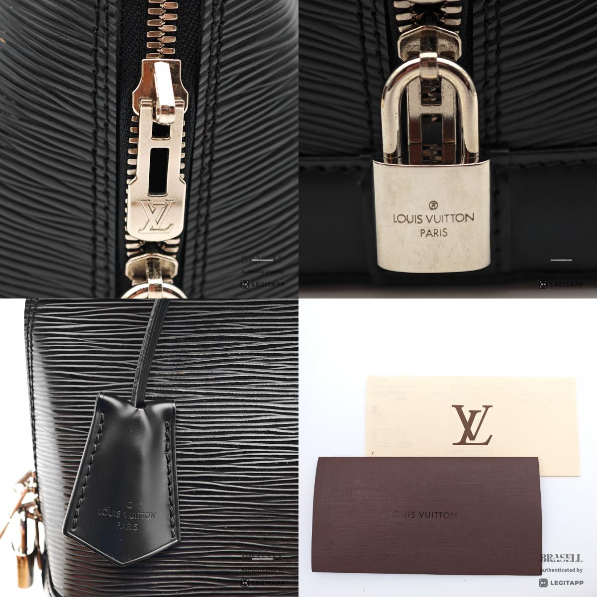 LOUIS VUITTON Alma PM Epi Leather Black Hand Bag M52142 【ImportFeeFREE】