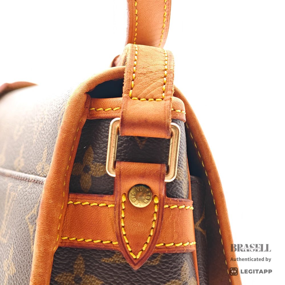 LOUIS VUITTON Solongne Monogram Canvas Brown Shoulder Bag 【ImportFeeFREE】