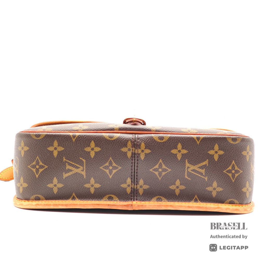 LOUIS VUITTON Solongne Monogram Canvas Brown Shoulder Bag 【ImportFeeFREE】