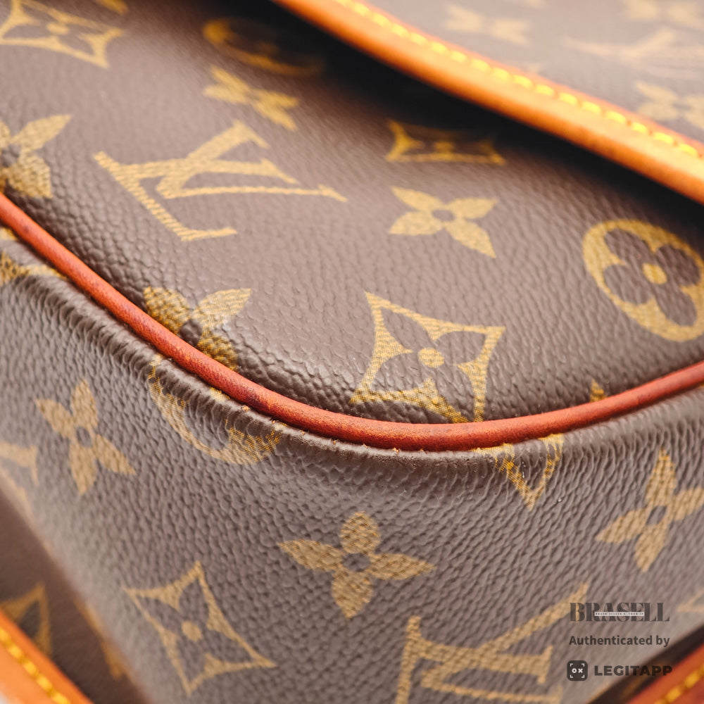 LOUIS VUITTON Solongne Monogram Canvas Brown Shoulder Bag 【ImportFeeFREE】