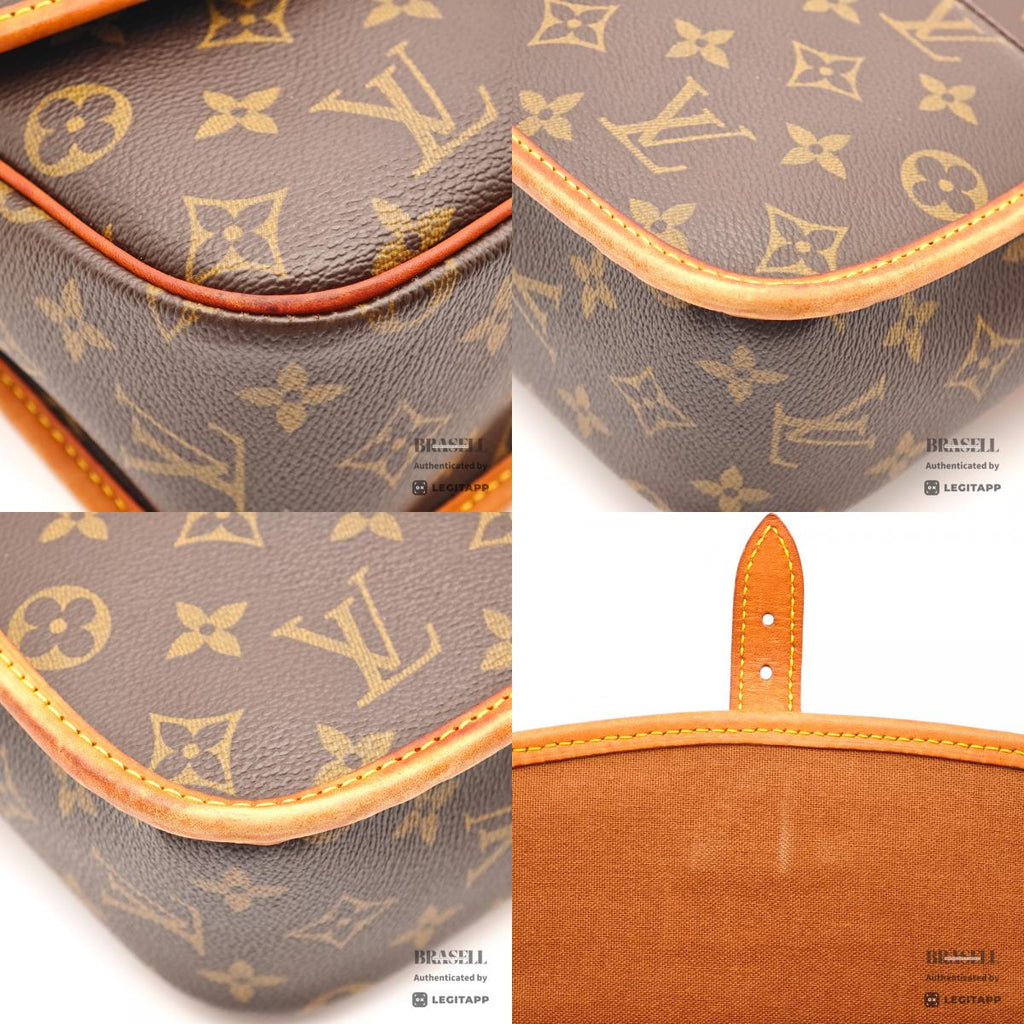 LOUIS VUITTON Solongne Monogram Canvas Brown Shoulder Bag 【ImportFeeFREE】
