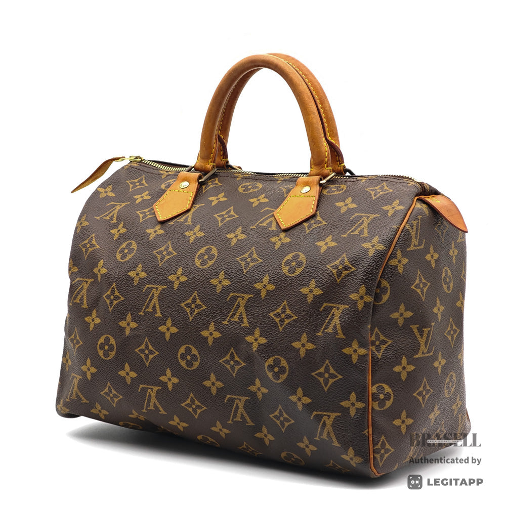 LOUIS VUITTON Speedy 30 Monogram Canvas Brown Hand Bag M41526 【ImportFeeFREE】