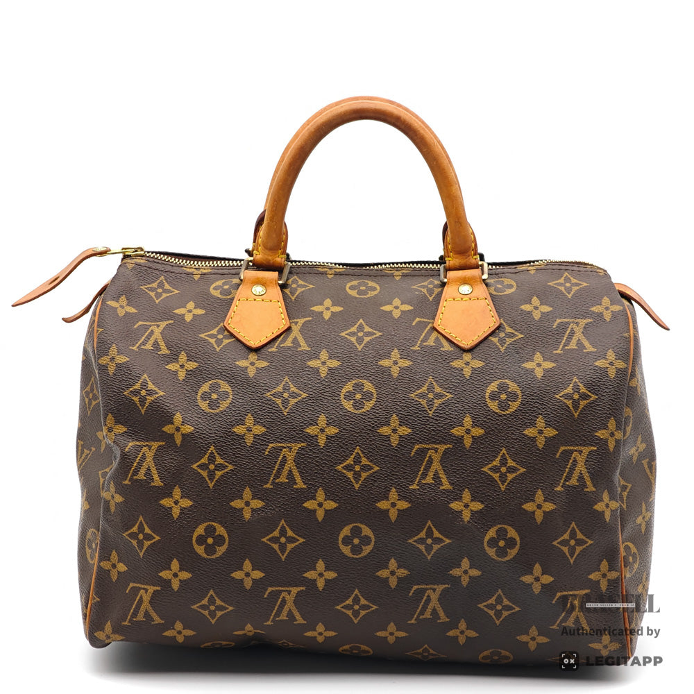 LOUIS VUITTON Speedy 30 Monogram Canvas Brown Hand Bag M41526 【ImportFeeFREE】