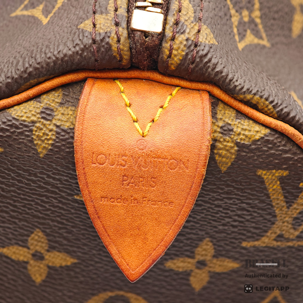 LOUIS VUITTON Speedy 30 Monogram Canvas Brown Hand Bag M41526 【ImportFeeFREE】