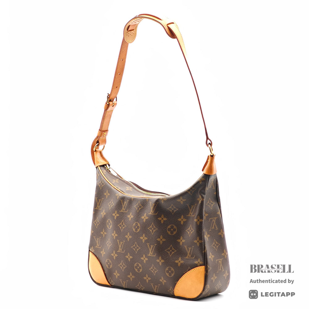 LOUIS VUITTON Boulogne 30 Monogram Canvas Shoulder Bag M51265 【ImportFeeFREE】