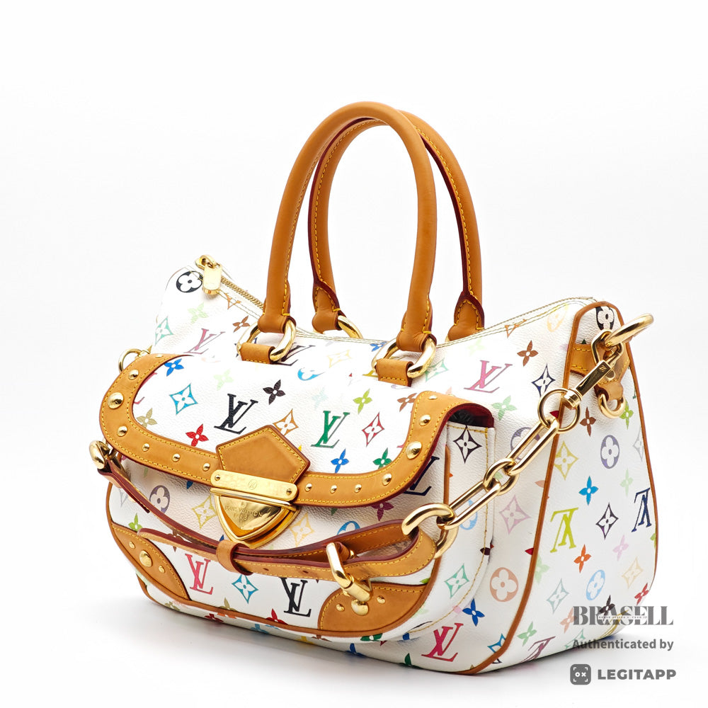 LOUIS VUITTON Rita Monogram Multicolor White 2Way Hand Bag 【ImportFeeFREE】