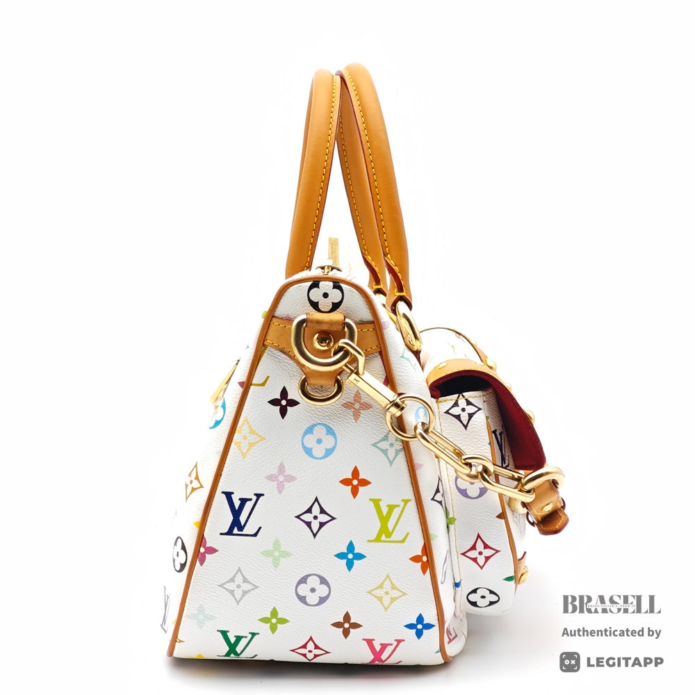 LOUIS VUITTON Rita Monogram Multicolor White 2Way Hand Bag 【ImportFeeFREE】