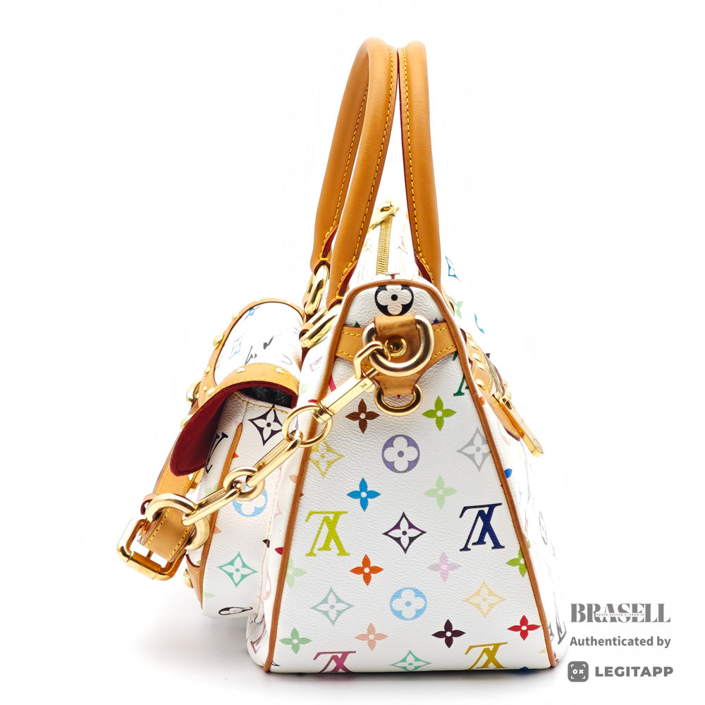 LOUIS VUITTON Rita Monogram Multicolor White 2Way Hand Bag 【ImportFeeFREE】