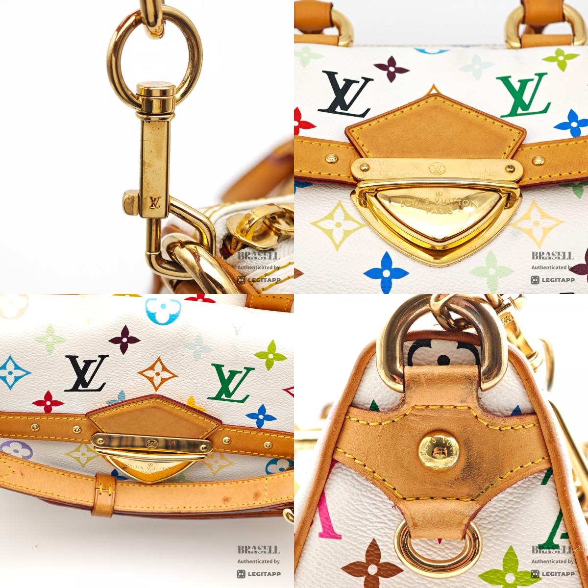 LOUIS VUITTON Rita Monogram Multicolor White 2Way Hand Bag 【ImportFeeFREE】