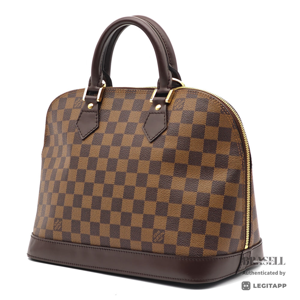 LOUIS VUITTON Alma PM Damier Canvas Brown Hand Bag N51131 【ImportFeeFREE】