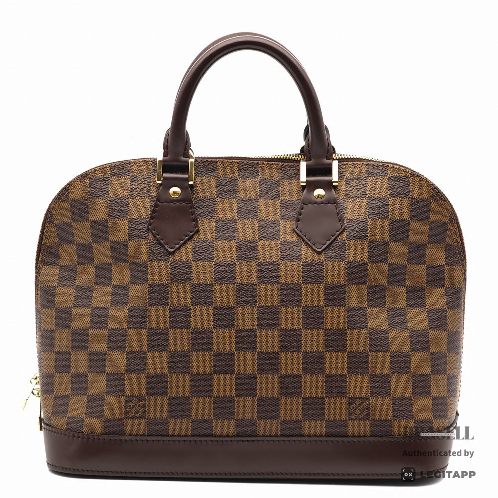 LOUIS VUITTON Alma PM Damier Canvas Brown Hand Bag N51131 【ImportFeeFREE】