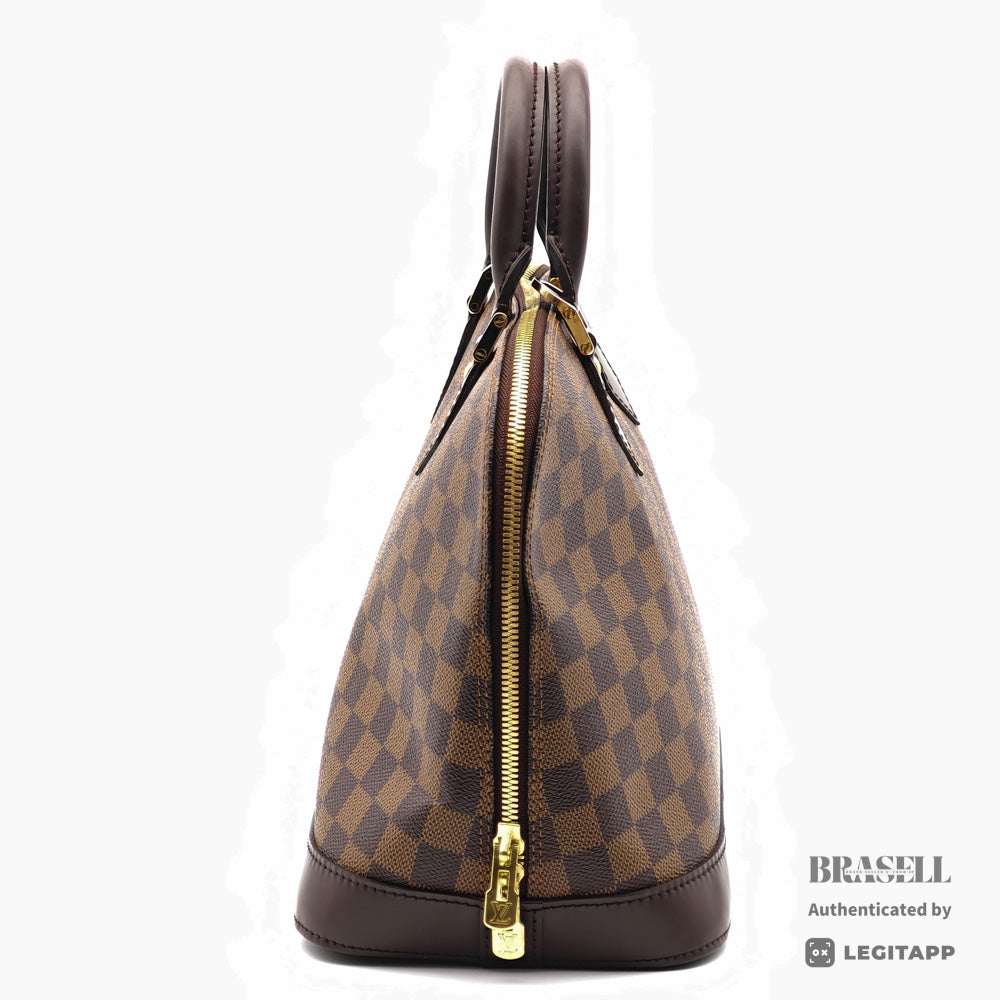 LOUIS VUITTON Alma PM Damier Canvas Brown Hand Bag N51131 【ImportFeeFREE】