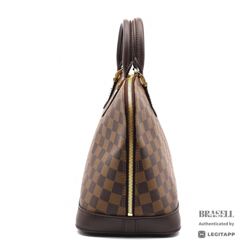 LOUIS VUITTON Alma PM Damier Canvas Brown Hand Bag N51131 【ImportFeeFREE】