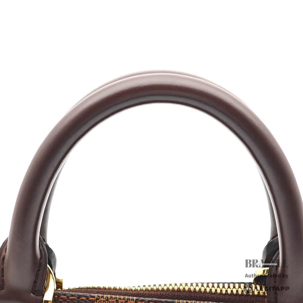 LOUIS VUITTON Alma PM Damier Canvas Brown Hand Bag N51131 【ImportFeeFREE】