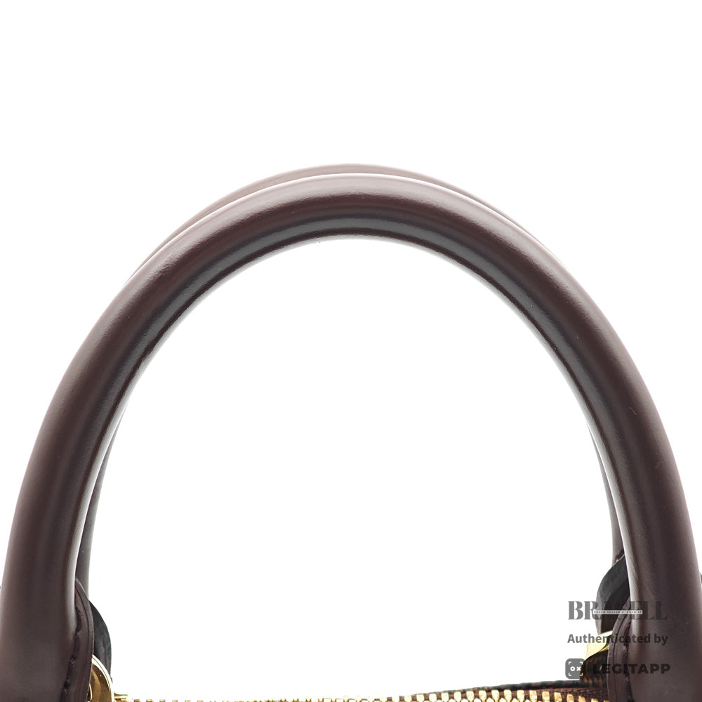 LOUIS VUITTON Alma PM Damier Canvas Brown Hand Bag N51131 【ImportFeeFREE】