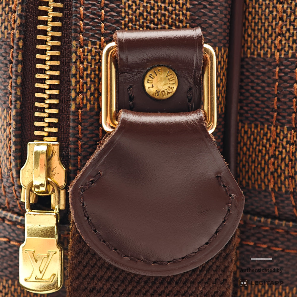 LOUIS VUITTON Reporter PM Damier Canvas Brown Shoulder Bag 【ImportFeeFREE】