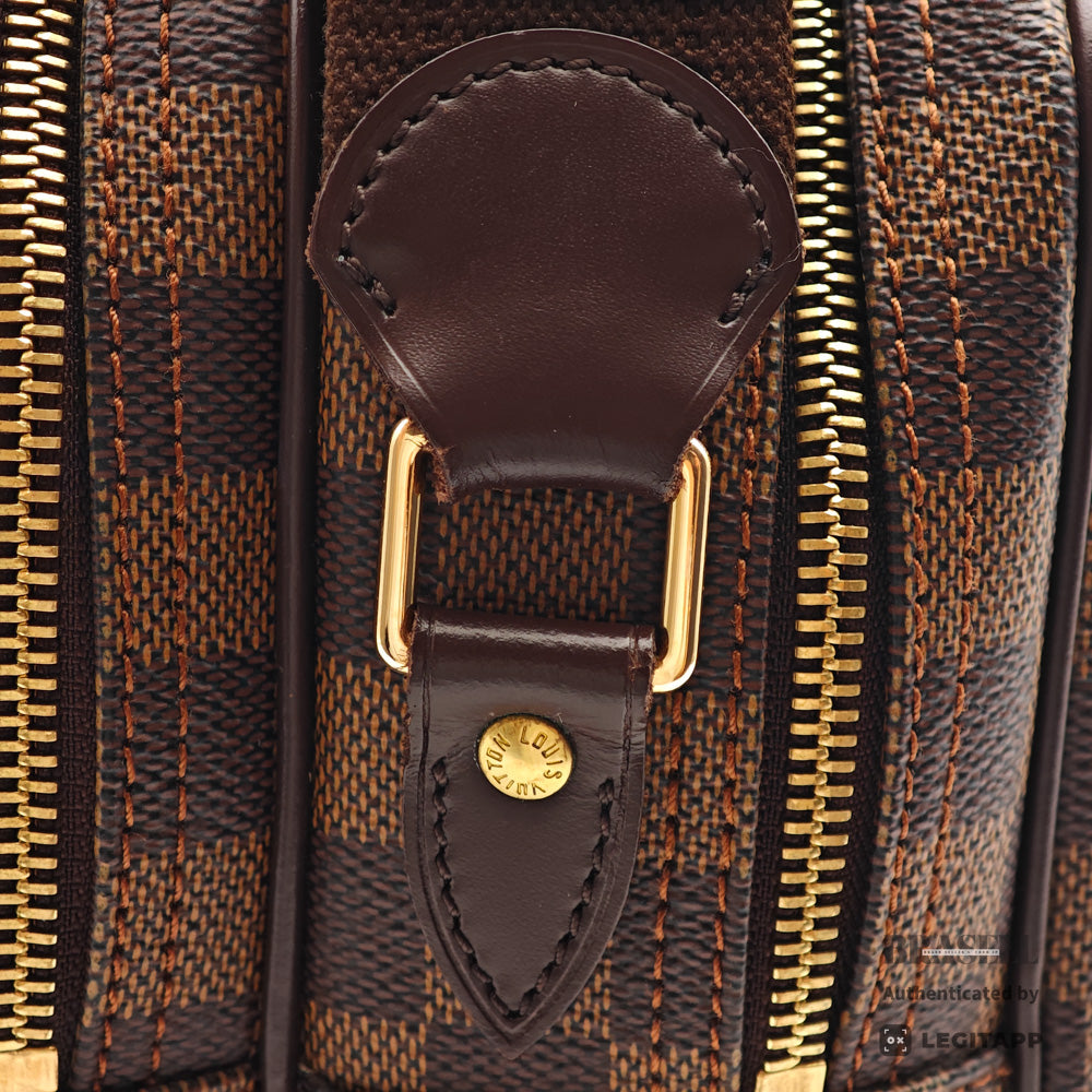 LOUIS VUITTON Reporter PM Damier Canvas Brown Shoulder Bag 【ImportFeeFREE】