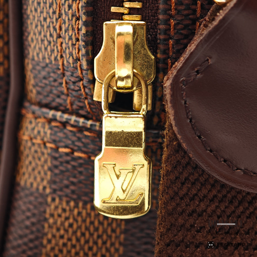 LOUIS VUITTON Reporter PM Damier Canvas Brown Shoulder Bag 【ImportFeeFREE】