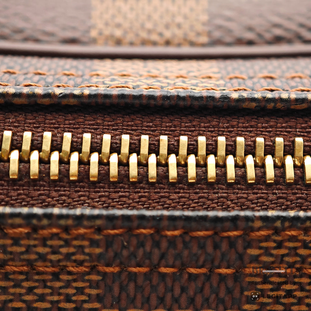 LOUIS VUITTON Reporter PM Damier Canvas Brown Shoulder Bag 【ImportFeeFREE】