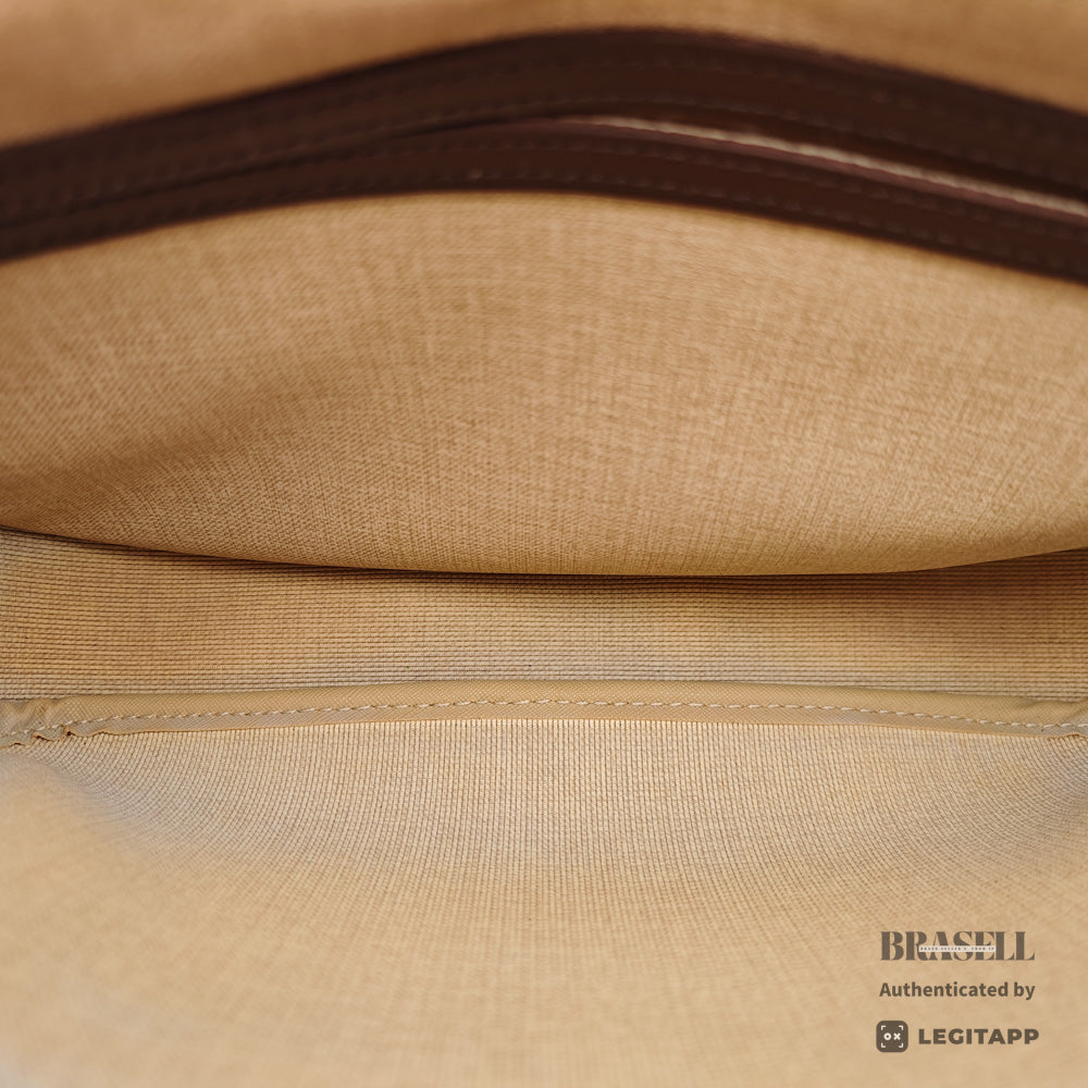 LOUIS VUITTON Reporter PM Damier Canvas Brown Shoulder Bag 【ImportFeeFREE】