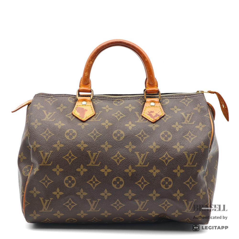 LOUIS VUITTON Speedy 30 Monogram Canvas Brown Hand Bag M41526 【ImportFeeFREE】