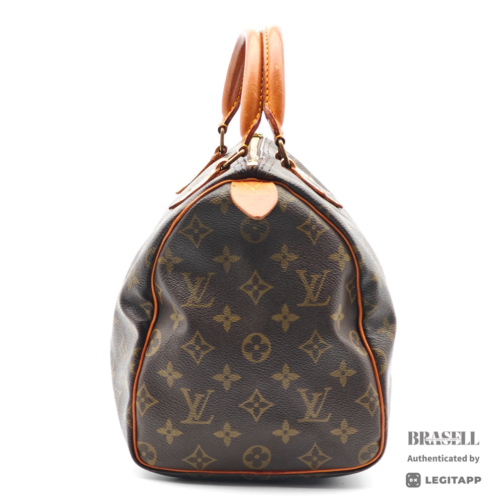 LOUIS VUITTON Speedy 30 Monogram Canvas Brown Hand Bag M41526 【ImportFeeFREE】