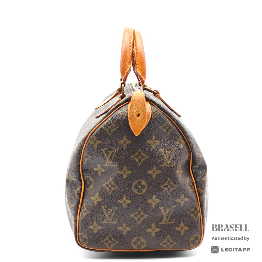 LOUIS VUITTON Speedy 30 Monogram Canvas Brown Hand Bag M41526 【ImportFeeFREE】