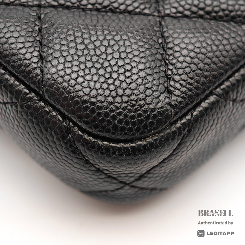 CHANEL Matelasse Caviar Skin Chain Wallet Shoulder Bag 【ImportFeeFREE】