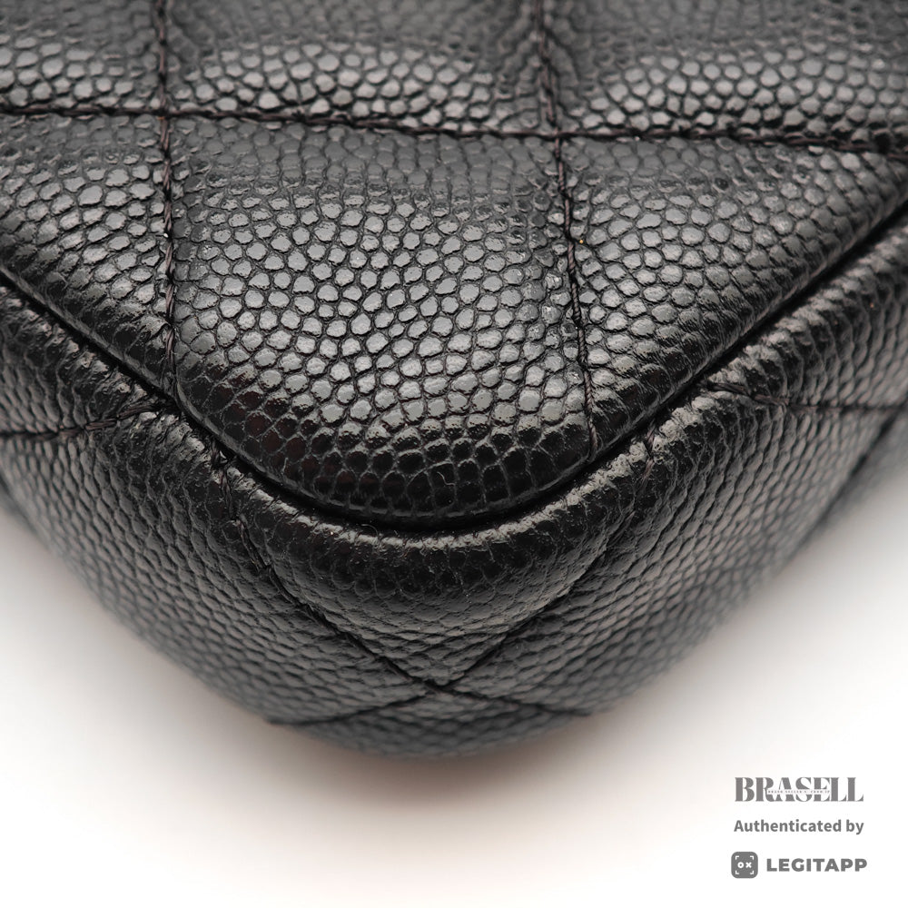 CHANEL Matelasse Caviar Skin Chain Wallet Shoulder Bag 【ImportFeeFREE】