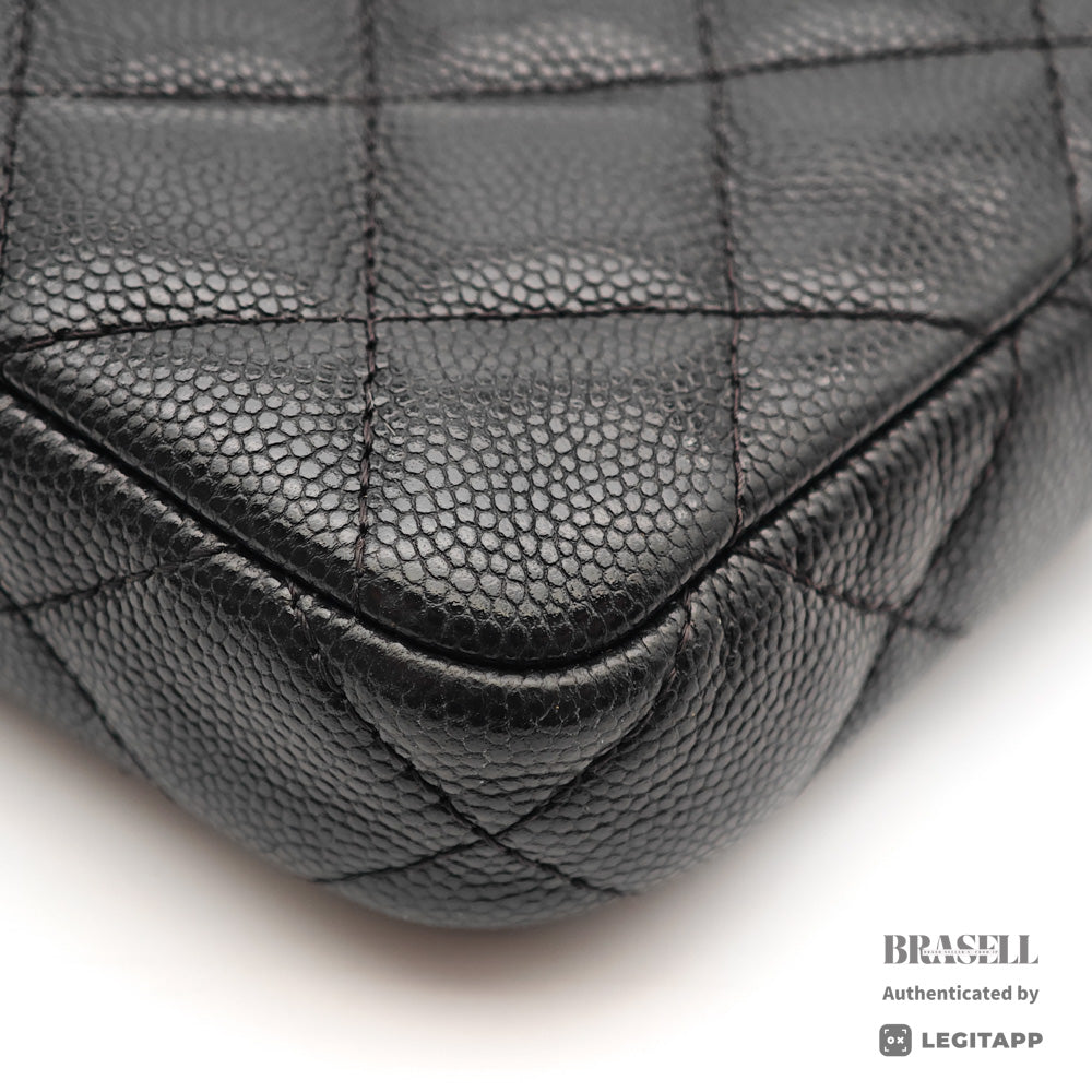 CHANEL Matelasse Caviar Skin Chain Wallet Shoulder Bag 【ImportFeeFREE】