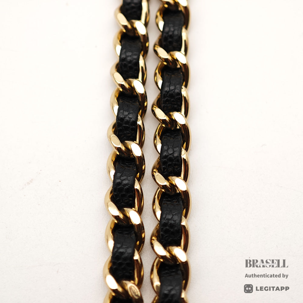 CHANEL Matelasse Caviar Skin Chain Wallet Shoulder Bag 【ImportFeeFREE】