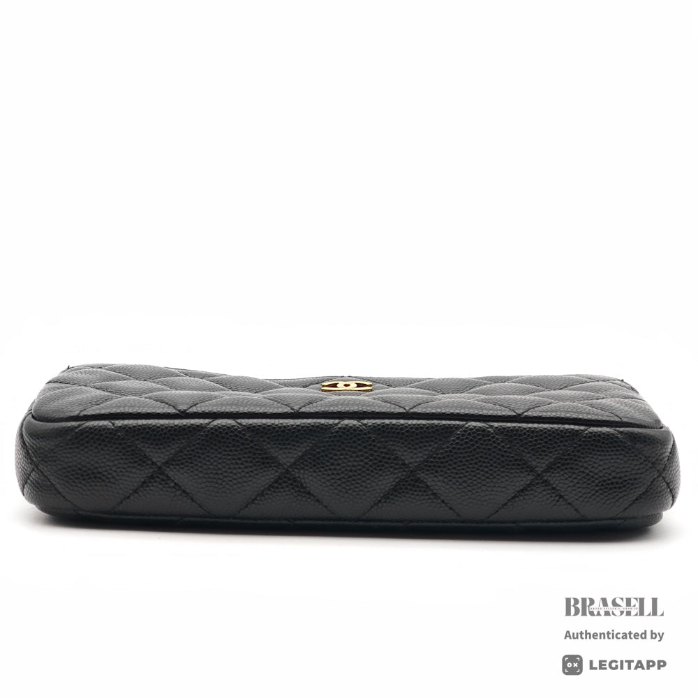 CHANEL Matelasse Caviar Skin Chain Wallet Shoulder Bag 【ImportFeeFREE】